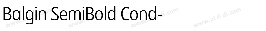 Balgin SemiBold Cond字体转换 Balgin SemiBold Cond字体转换